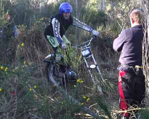 West Melton Classic Trials Mike Elliott. Yamaha TY250